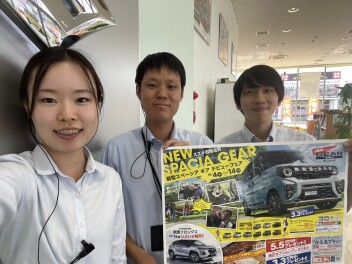 スペーシアギアデビューフェア開催中です(^_-)-☆